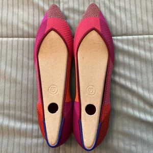 Rothy’s metallic pomegranate points